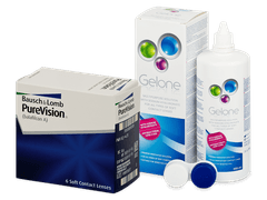 PureVision (6 лещи) + разтвор Gelone 360 ml