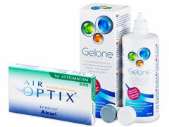 Air Optix for Astigmatism (6 лещи) + разтвор Gelone 360ml