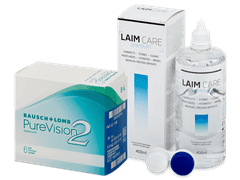 PureVision 2 (6 лещи) + разтвор Laim Care 400 ml