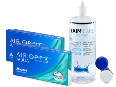 Air Optix Aqua (2x3 лещи) + разтвор Laim-Care 400ml