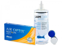 Air Optix Night and Day Aqua (6 лещи) + разтвор Laim-Care 400ml