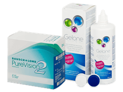 PureVision 2 (6 лещи) + разтвор Gelone 360 ml