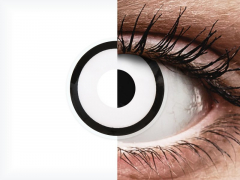 ColourVUE Crazy Lens - White Zombie - с диоптър (2 лещи)
