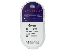 Зелени (Green) - TopVue Color - с диоптър (2 лещи)