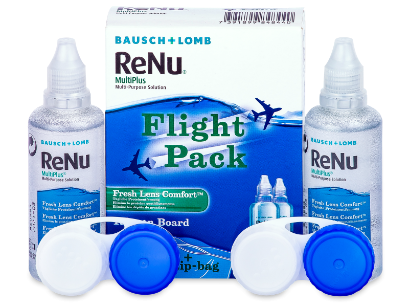 Разтвор ReNu Multiplus flight pack 2 x 60 ml 