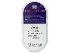 TopVue Color - Виолетови - с диоптър (2 лещи) 