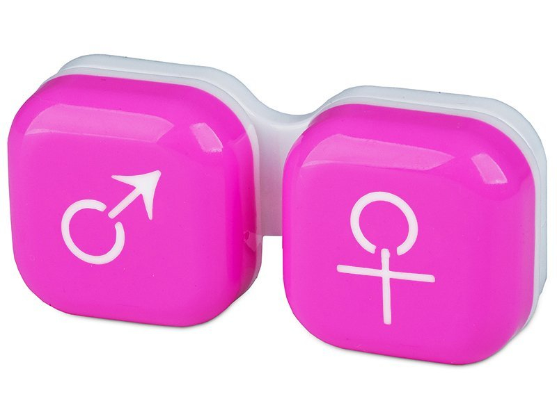 Кутийка за лещи мъжка/женска - розова 