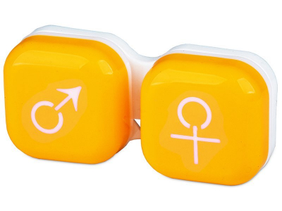 Кутийка за лещи мъжка/женска - жълта 