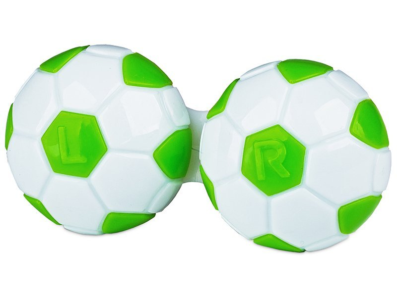 Кутийка за лещи Футболна - зелена 