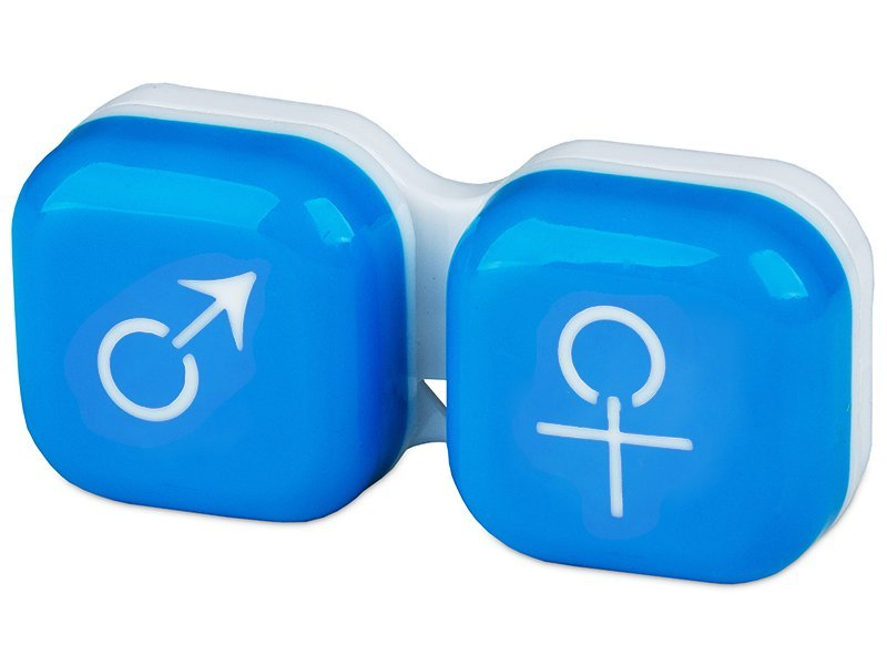 Кутийка за лещи мъжка/женска - синя 