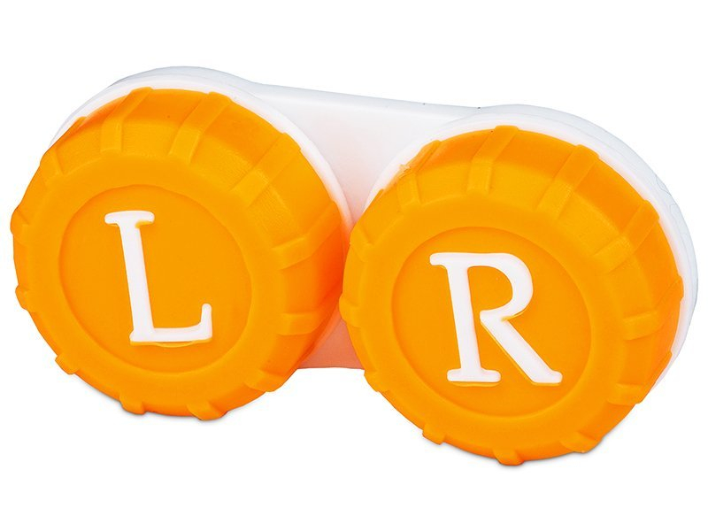 Кутийка за лещи оранжева L+R 
