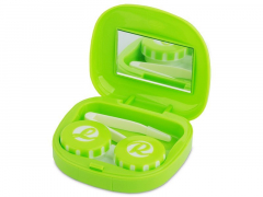 Кутийка за лещи с огледалце Face -зелена 