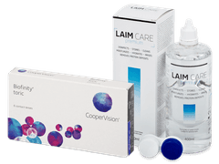Biofinity Toric (6 лещи) + разтвор Laim Care 400 ml