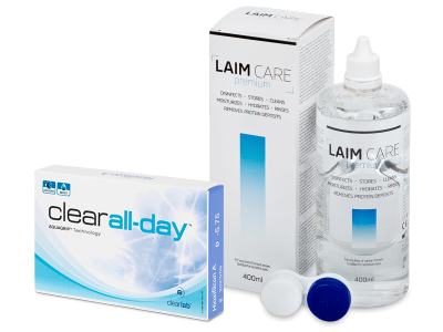 Clear All-Day (6 лещи) + разтвор Laim-Care 400ml
