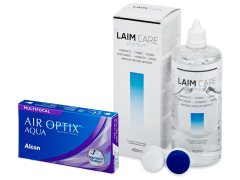 Air Optix Aqua Multifocal (6 лещи) + разтвор Laim-Care 400 ml