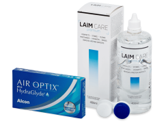 Air Optix plus HydraGlyde (6 лещи) + разтвор Laim-Care 400 ml