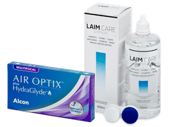 Air Optix plus HydraGlyde Multifocal (6 лещи) + разтвор Laim Care 400 ml