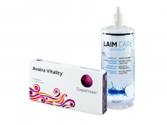 Avaira Vitality (3 лещи) + разтвор Laim-Care 400 ml