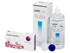 Avaira Vitality (3 лещи) + разтвор Laim-Care 400 ml