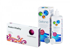 Avaira Vitality (6 лещи) + разтвор Gelone 360 ml