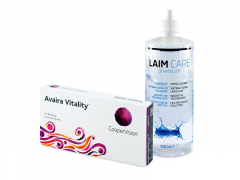 Avaira Vitality (6 лещи) + разтвор Laim-Care 400 ml