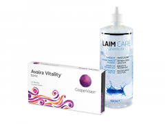 Avaira Vitality Toric (6 лещи) + разтвор Laim-Care 400 ml