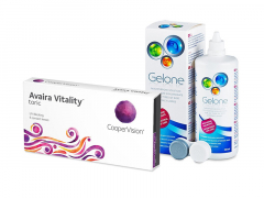 Avaira Vitality Toric (6 лещи) + разтвор Gelone 360 ml