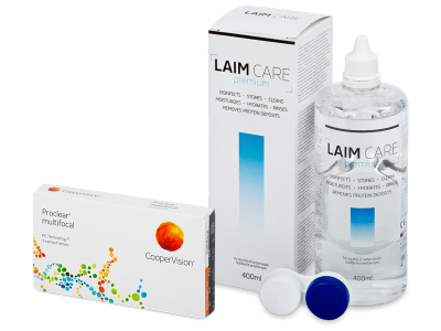 Proclear Multifocal (3 лещи) + разтвор Laim-Care 400 ml