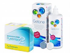 PureVision 2 for Presbyopia (6 лещи) + разтвор Gelone 360 ml