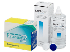 PureVision 2 for Presbyopia (6 лещи) + разтвор Laim Care 400 ml