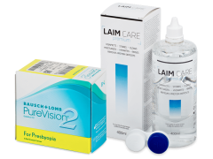 PureVision 2 for Presbyopia (6 лещи) + разтвор Laim-Care 400 ml