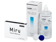 Miru 1month Menicon multifocal (6 лещи) + разтвор Laim-Care 400 ml
