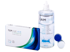 TopVue Air for Astigmatism (3 лещи) + разтвор Laim-Care 400 мл