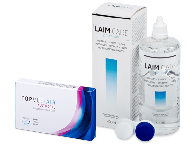 TopVue Air Multifocal (3 лещи) + Laim-Care Solution 400 ml
