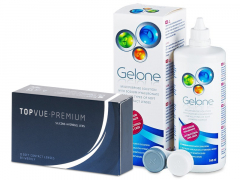 TopVue Premium (12 лещи) + разтвор Gelone 360 ml