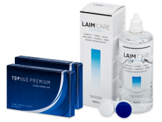 TopVue Premium (12 лещи) + разтвор Laim-Care 400 ml