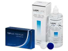 TopVue Premium (12 лещи) + разтвор Laim-Care 400 ml