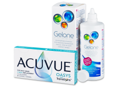 Acuvue Oasys with Transitions (6 лещи) + Gelone разтвор 360 ml