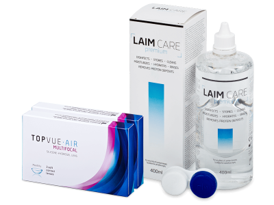 TopVue Air Multifocal (6 лещи) + Laim-Care Solution 400 ml