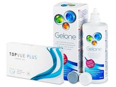TopVue Monthly Plus (6 лещи) + Разтвор Gelone 360 мл
