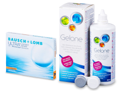 Bausch + Lomb ULTRA for Astigmatism	(3 lenses) + разтвор Gelone 360 ml