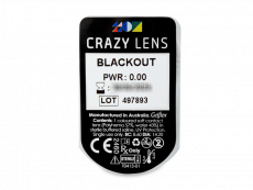 CRAZY LENS - Black Out - дневни без диоптър (2 лещи)