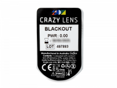 CRAZY LENS - Black Out - дневни без диоптър (2 лещи)