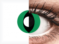 CRAZY LENS - Cat Eye Green - дневни без диоптър (2 лещи)