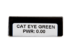 CRAZY LENS - Cat Eye Green - дневни без диоптър (2 лещи)