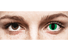 CRAZY LENS - Cat Eye Green - дневни без диоптър (2 лещи)