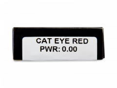CRAZY LENS - Cat Eye Red - дневни без диоптър (2 лещи)