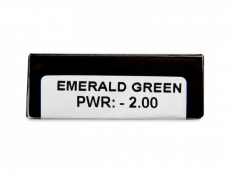 CRAZY LENS - Emerald Green - дневни с диоптър (2 лещи)