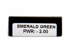 CRAZY LENS - Emerald Green - дневни с диоптър (2 лещи)