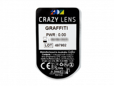 CRAZY LENS - Graffiti - дневни без диоптър (2 лещи)